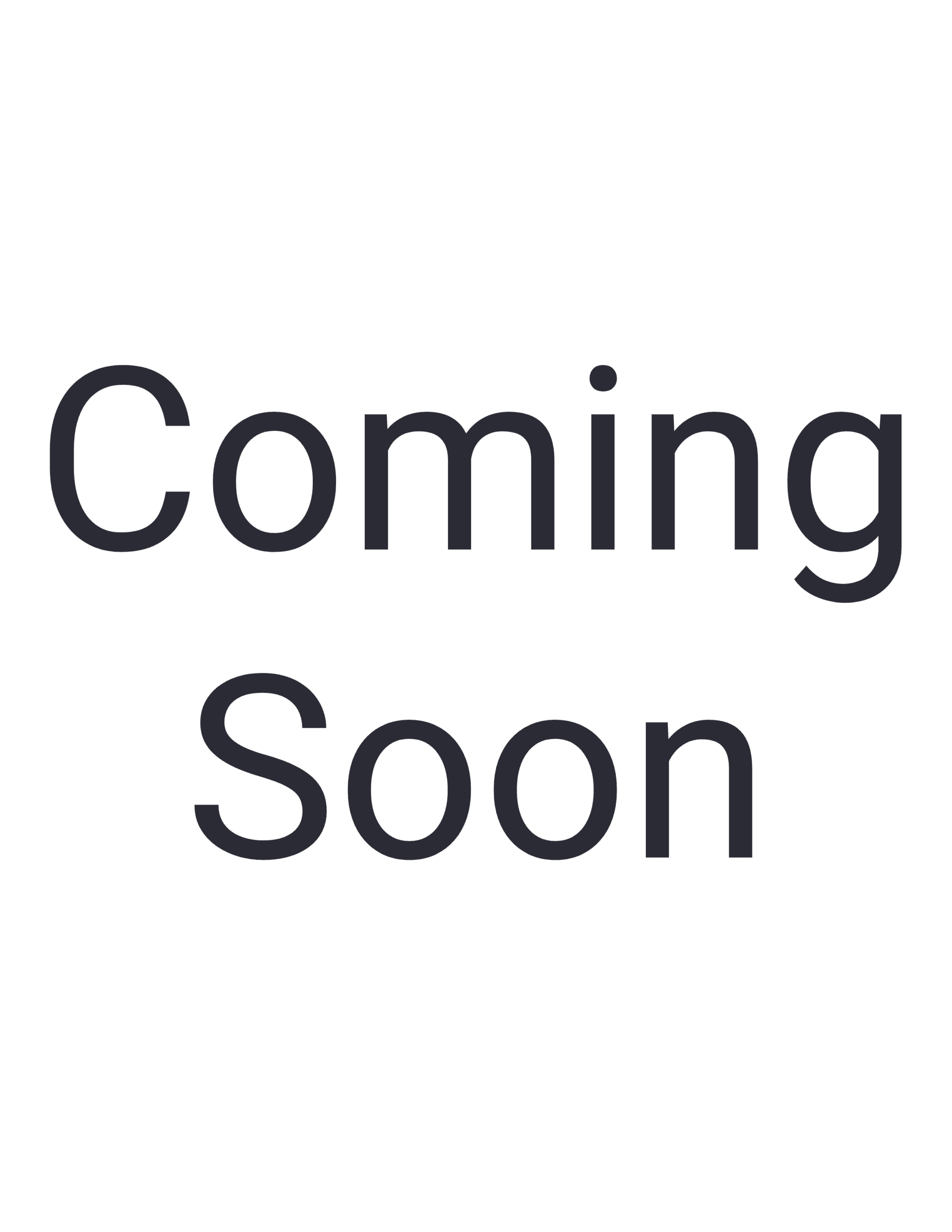 Coming Soon